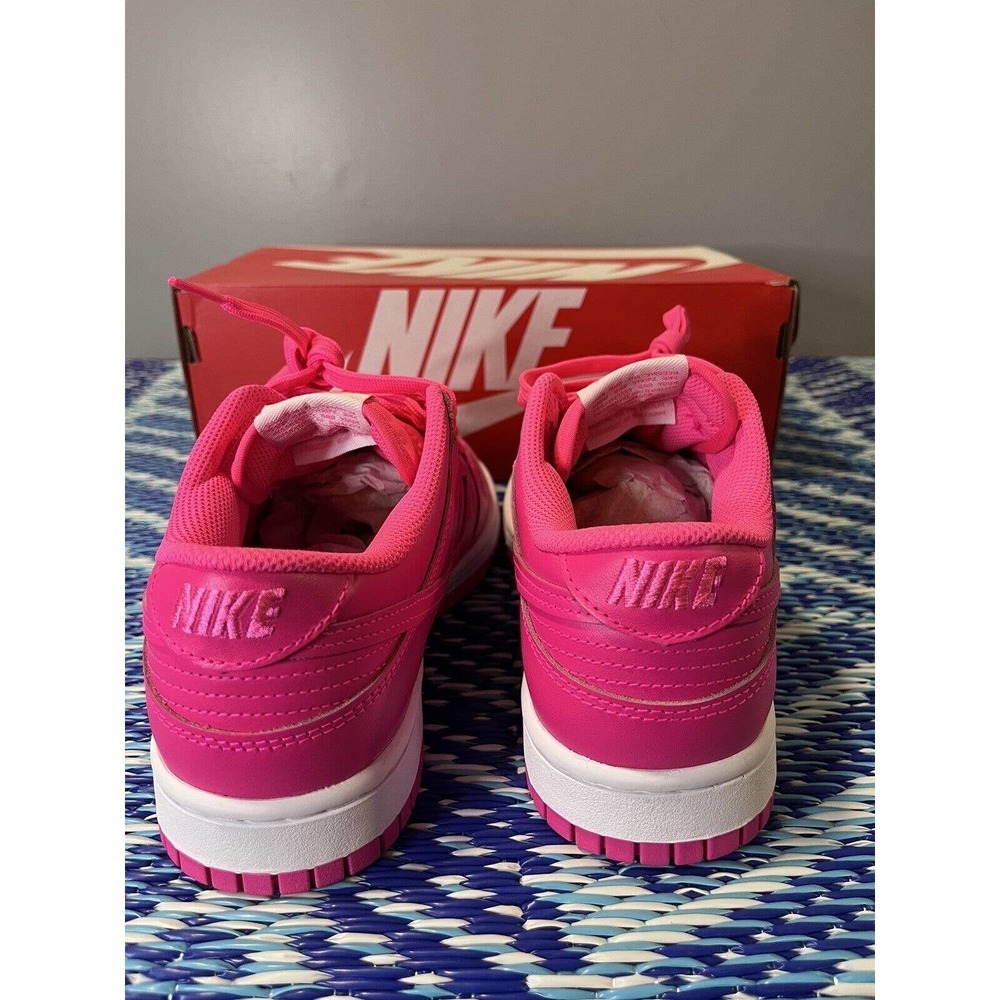 Nike Dunk Low Hyper Pink/White DZ5196 600 Women’s Size 8 - Picture 6 of 9
